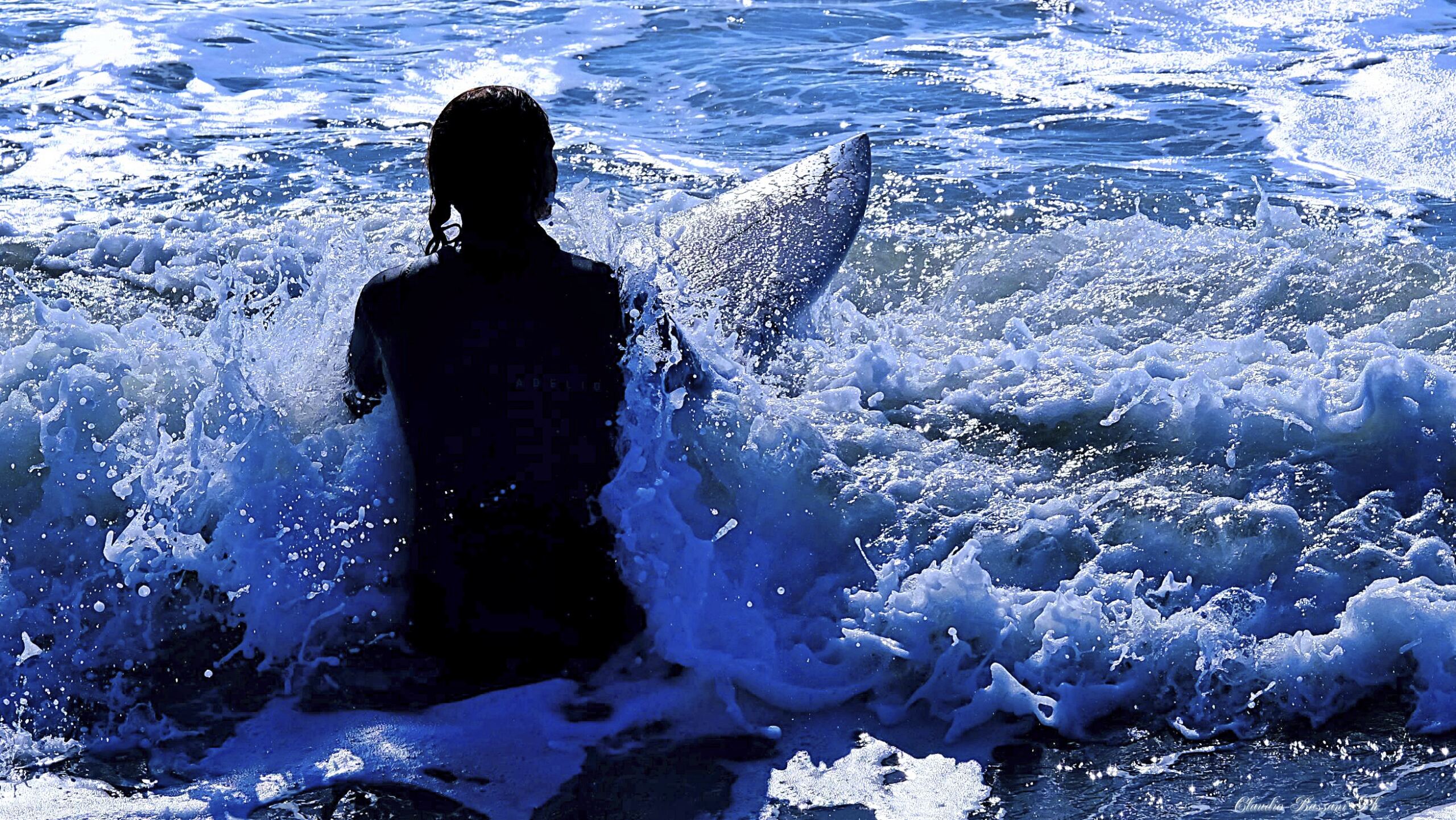 Surf nel mare di Roma